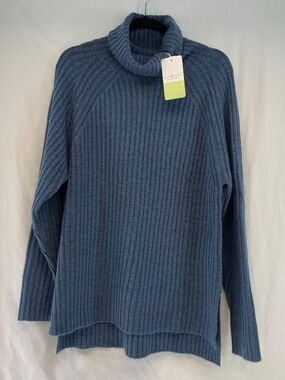 Echo Verde Long Sleeve Turtleneck Sweater Blue Women’s Size Medium NEW